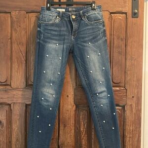 Pearl Studded Kut Jeans